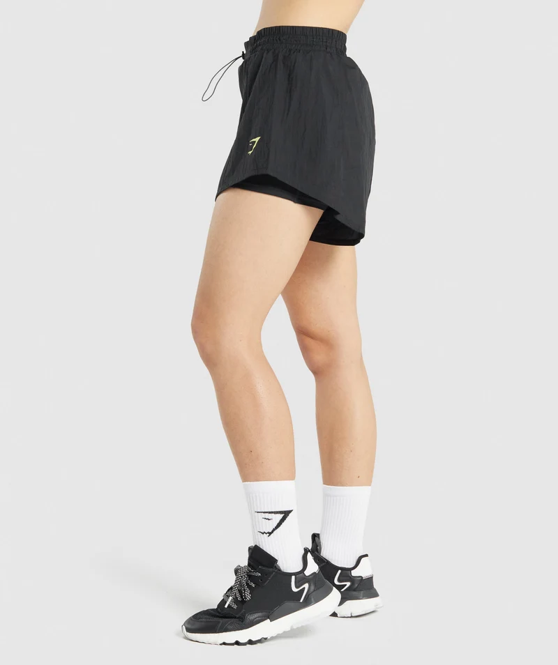 Gymshark Pulse 2 In 1 Shorts - Black