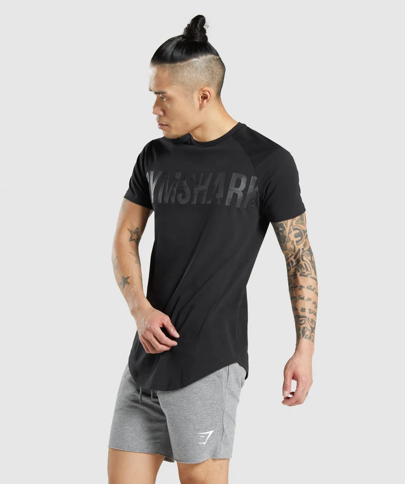 Gymshark Bold T-Shirt - Black/Black