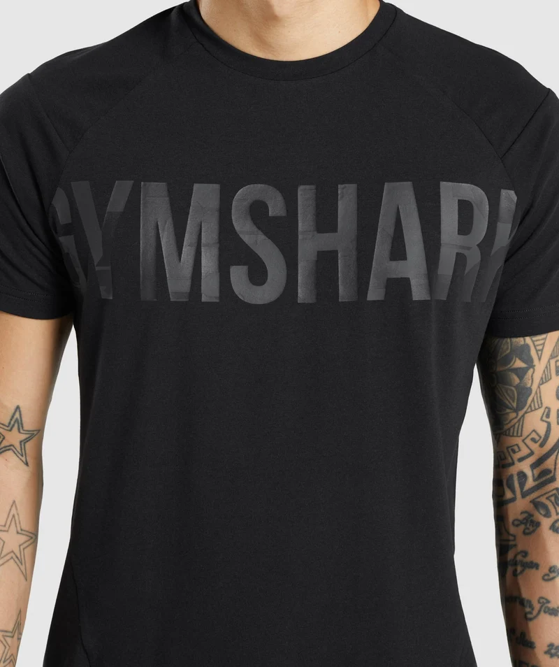 Gymshark Bold T-Shirt - Black/Black