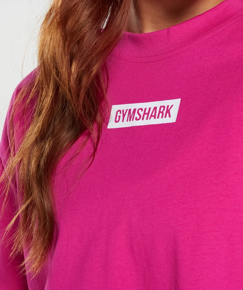 Gymshark Block Oversized T-Shirt - Bold Magenta