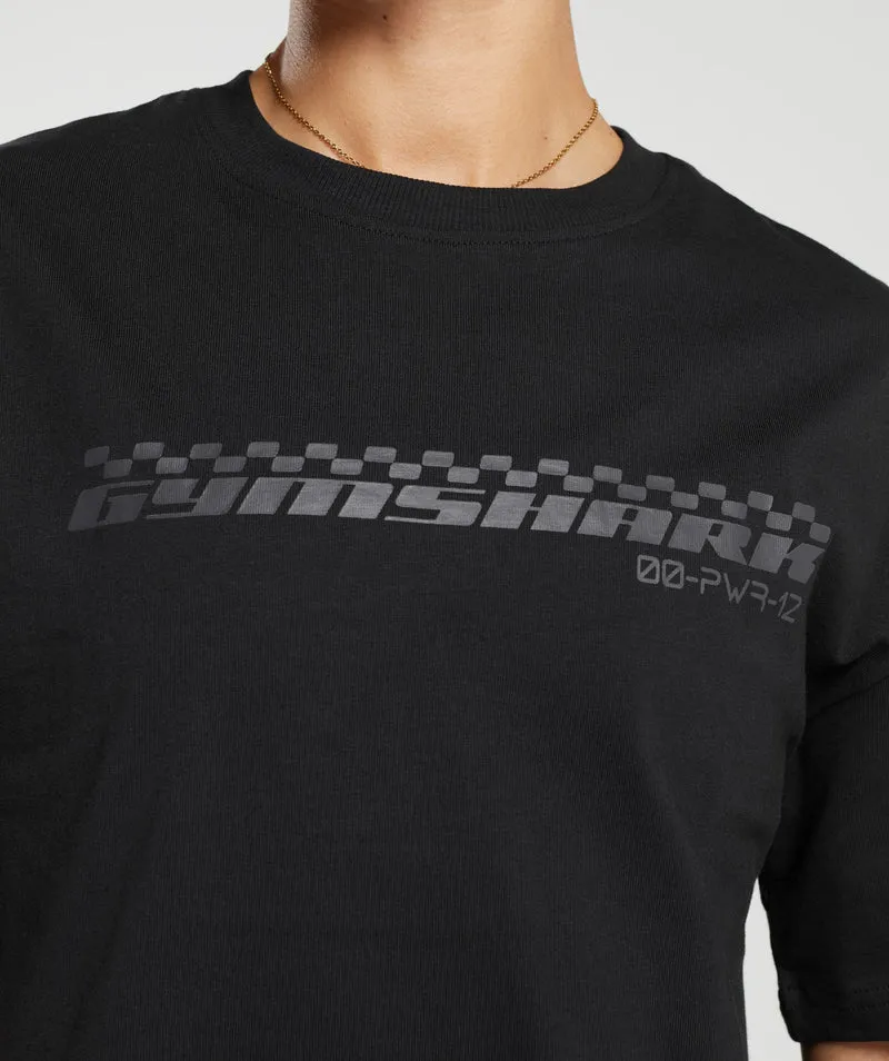 Gymshark Motorcross Oversized T-Shirt - Black