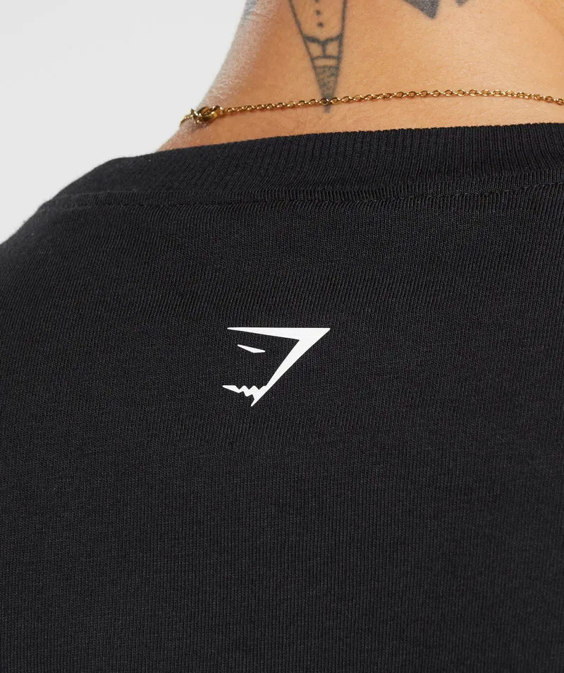 Gymshark Motorcross Oversized T-Shirt - Black