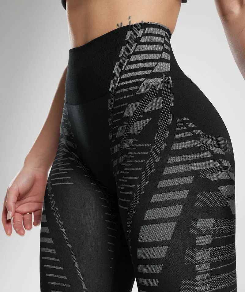 Gymshark Apex Limit Leggings - Black/Light Grey