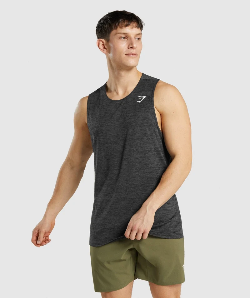 Gymshark Arrival Marl Tank - Black