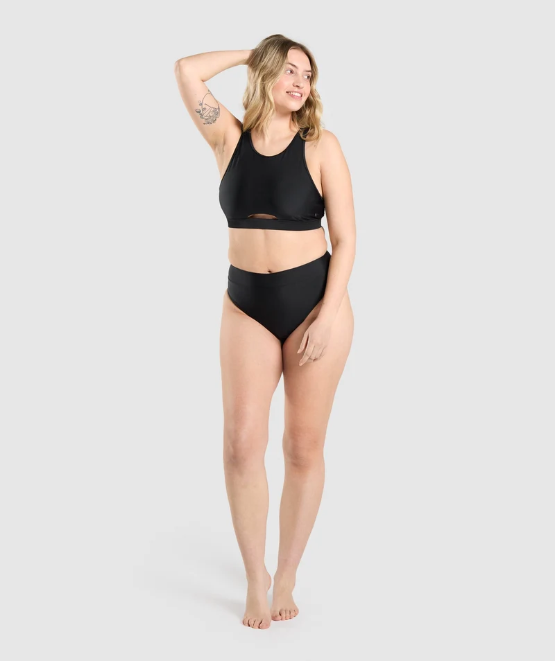 Gymshark High Rise Bikini Top - Black