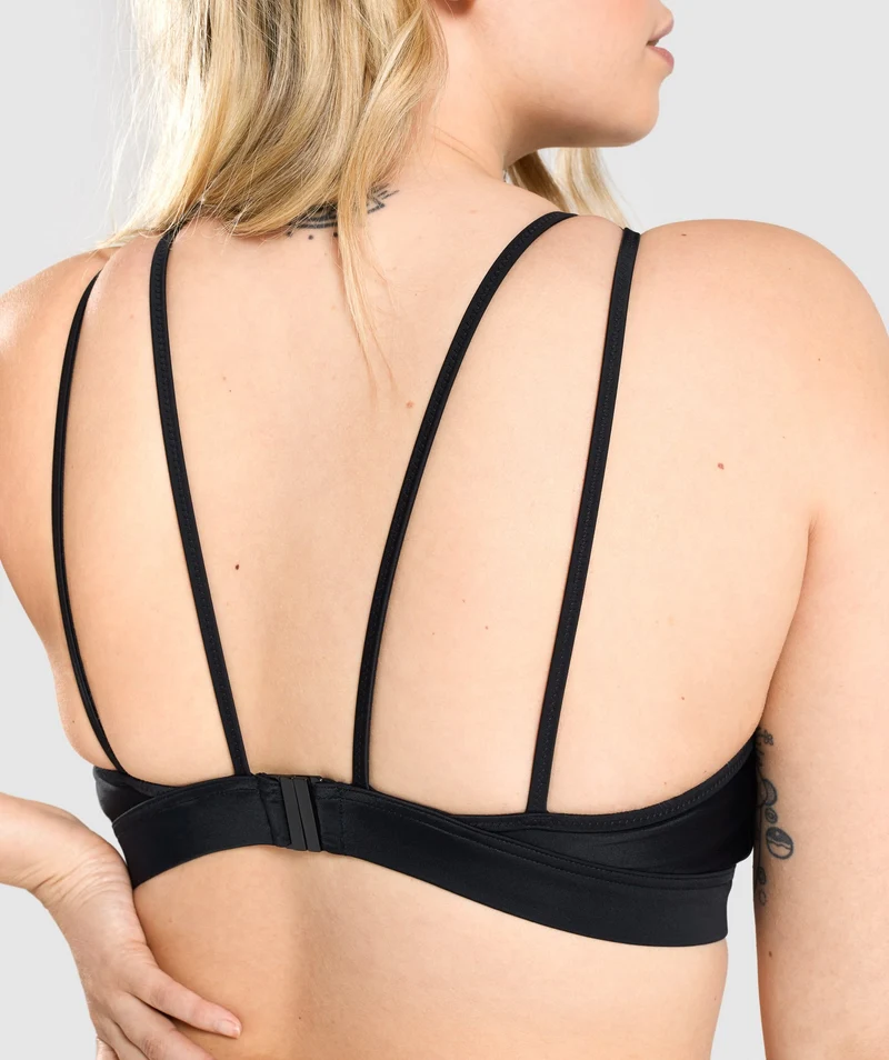 Gymshark High Rise Bikini Top - Black