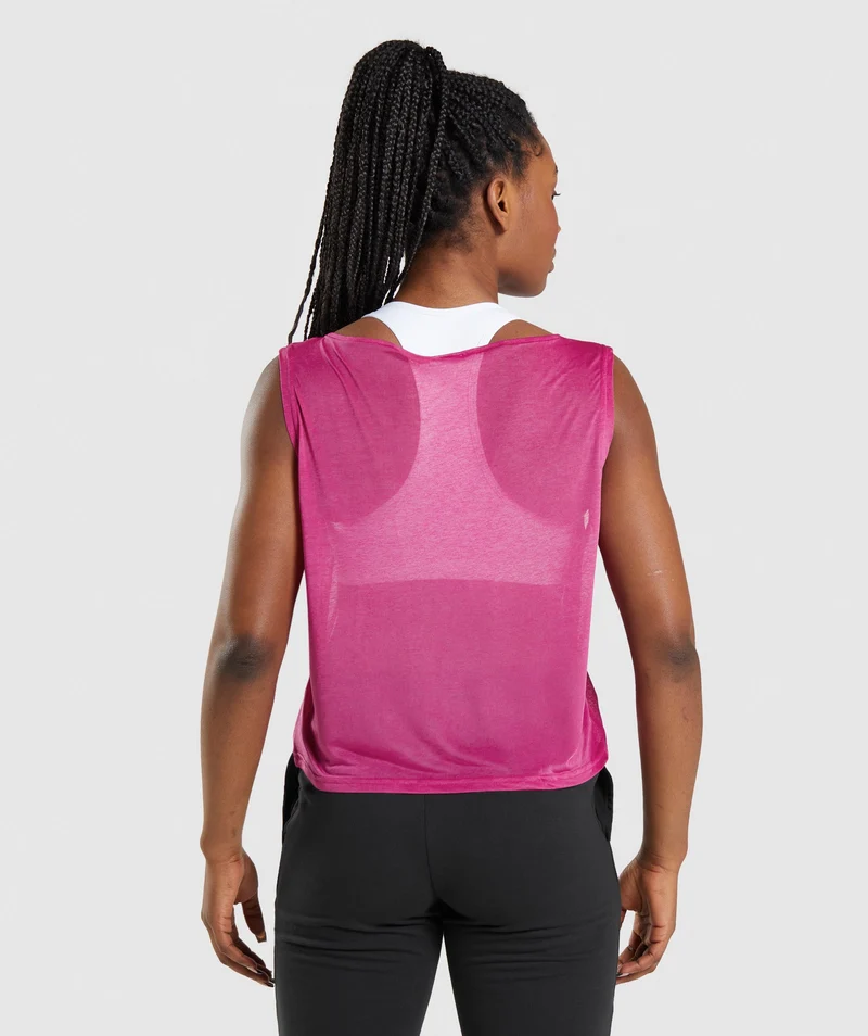 Gymshark Training Oversized Tank - Dragon Pink