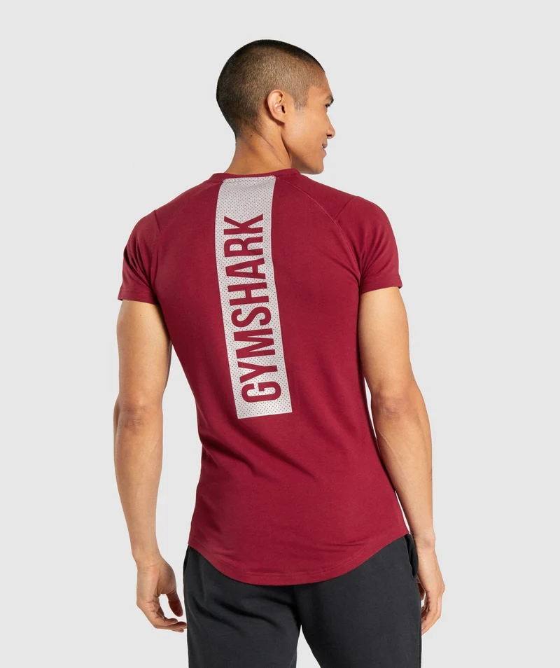 Gymshark Bold T-Shirt - Burgundy