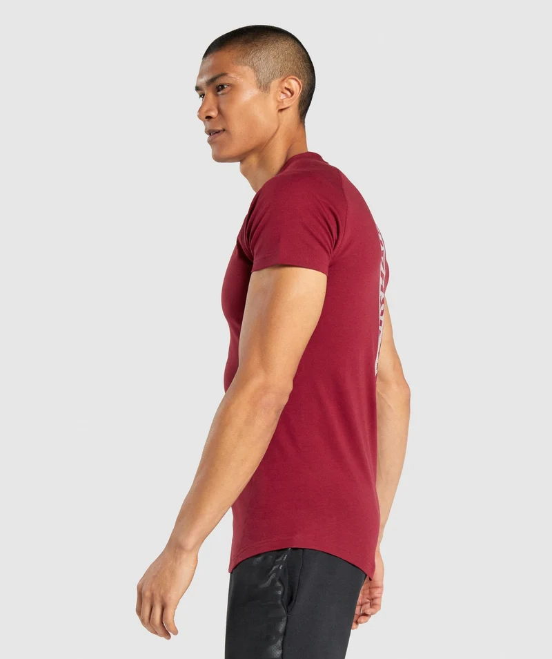 Gymshark Bold T-Shirt - Burgundy