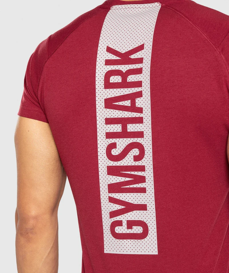 Gymshark Bold T-Shirt - Burgundy