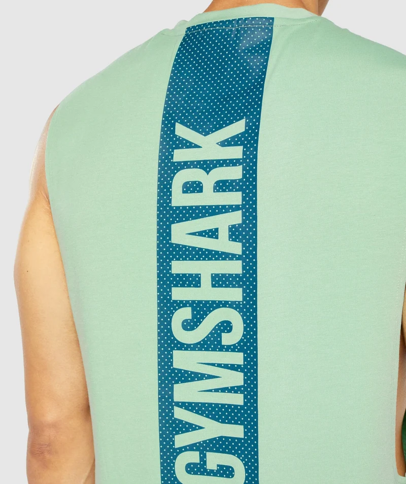 Gymshark Bold Drop Arm Tank - Green