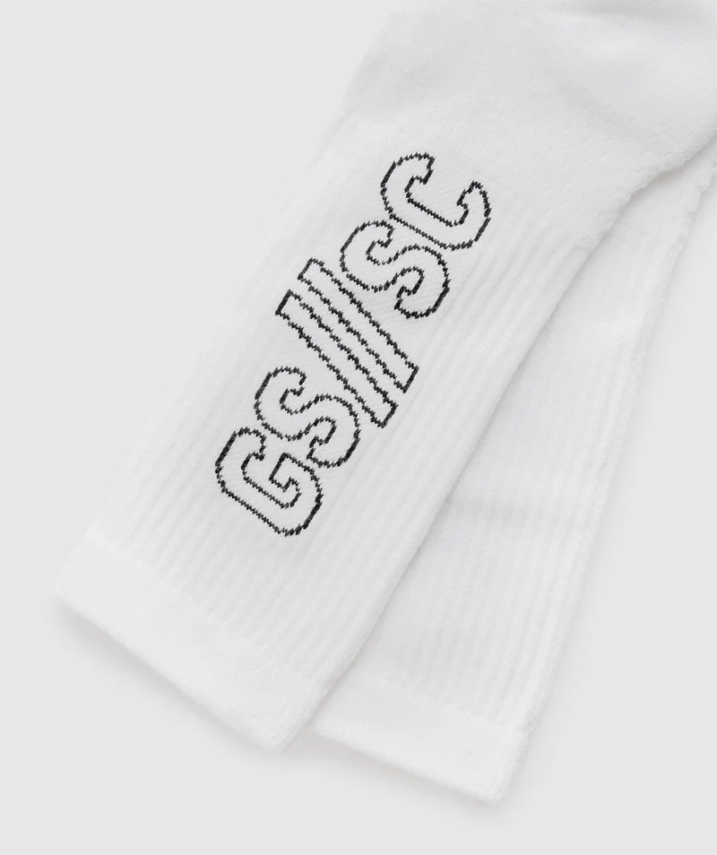 Gymshark //Steve Cook Crew Socks - White