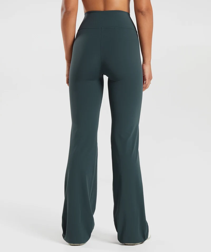Gymshark Crossover Flared Tall Leggings - Darkest Teal