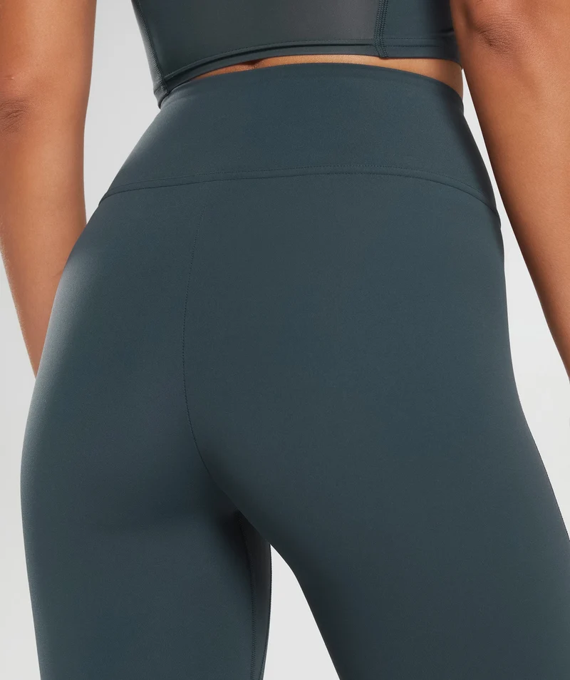 Gymshark Crossover Flared Tall Leggings - Darkest Teal