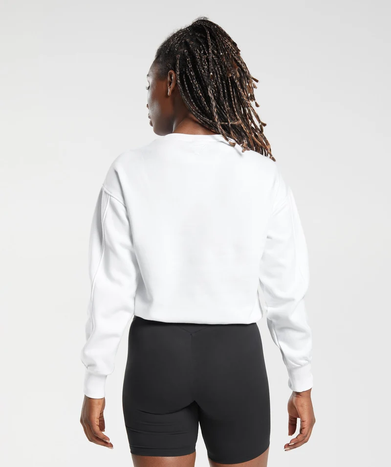 Gymshark Pulse Pullover - White