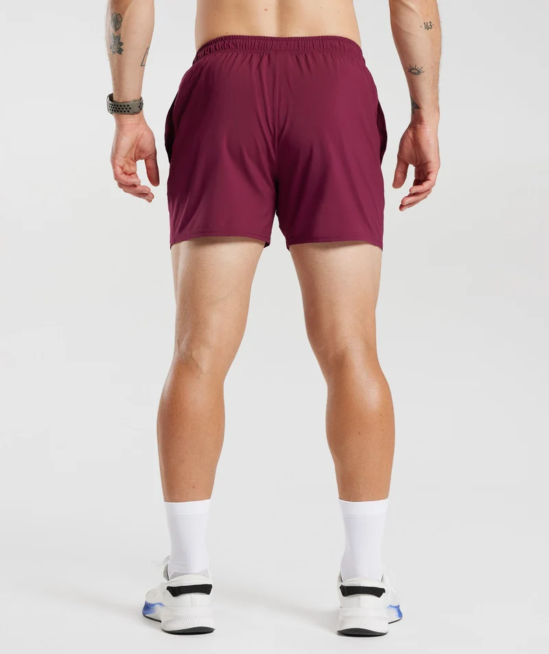 Gymshark Arrival 5" Shorts - Plum Pink