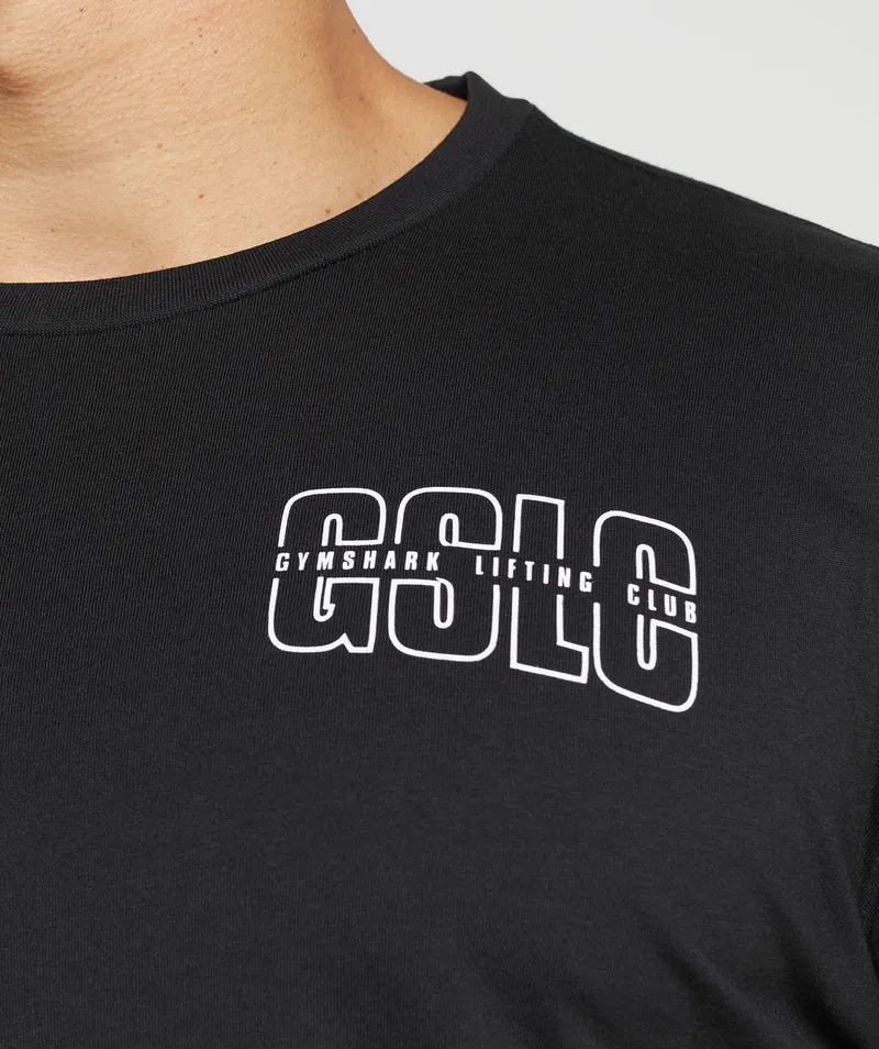 Gymshark Lifting Club T-Shirt - Black