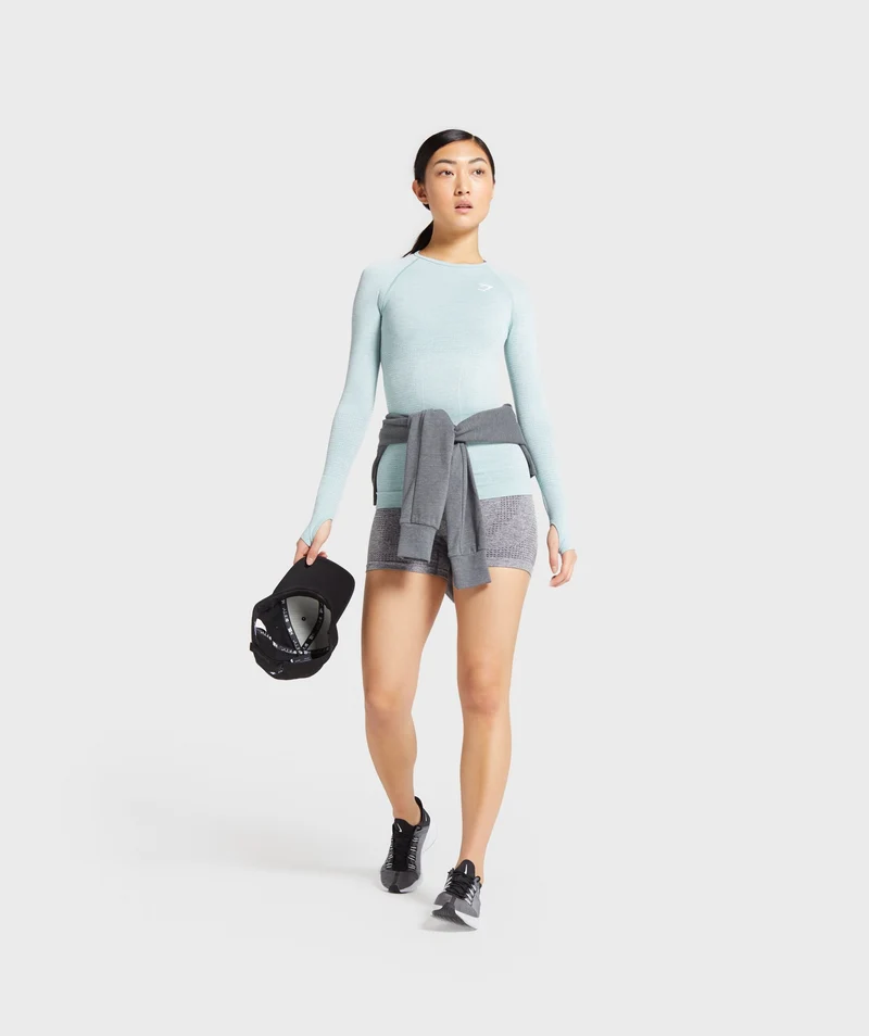 DNU - Gymshark Vital Seamless Shorts - Smokey Grey Marl
