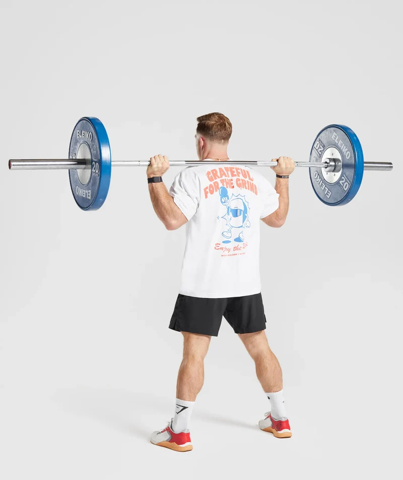 Gymshark Noah Ohlsen Oversized Sun T-Shirt - White