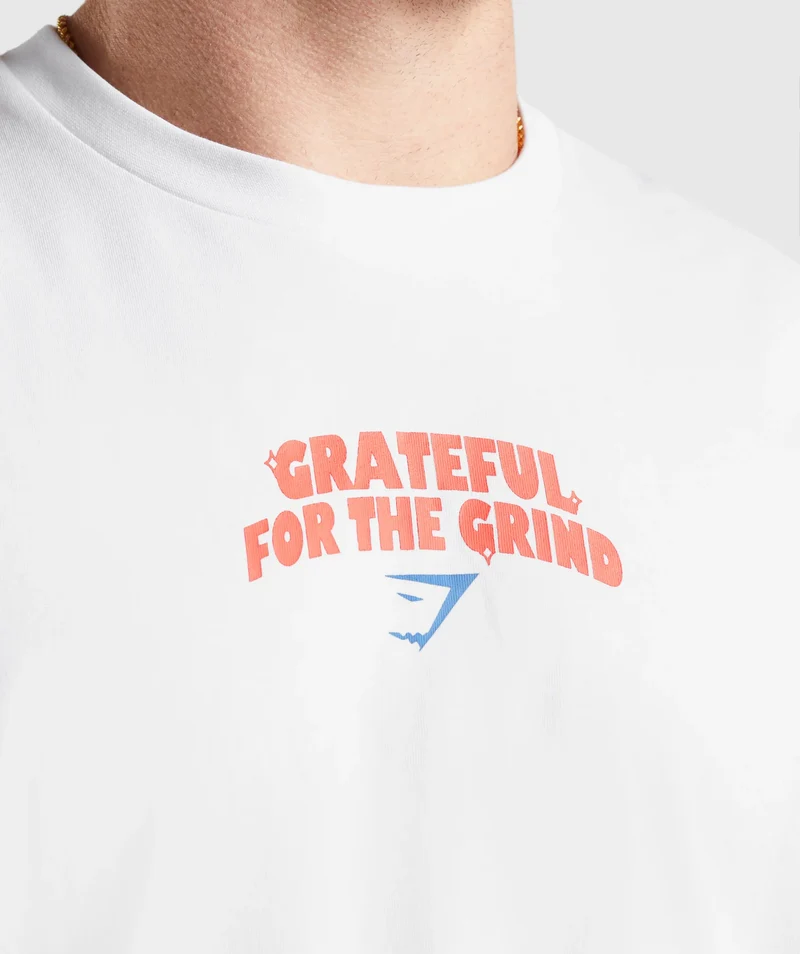 Gymshark Noah Ohlsen Oversized Sun T-Shirt - White