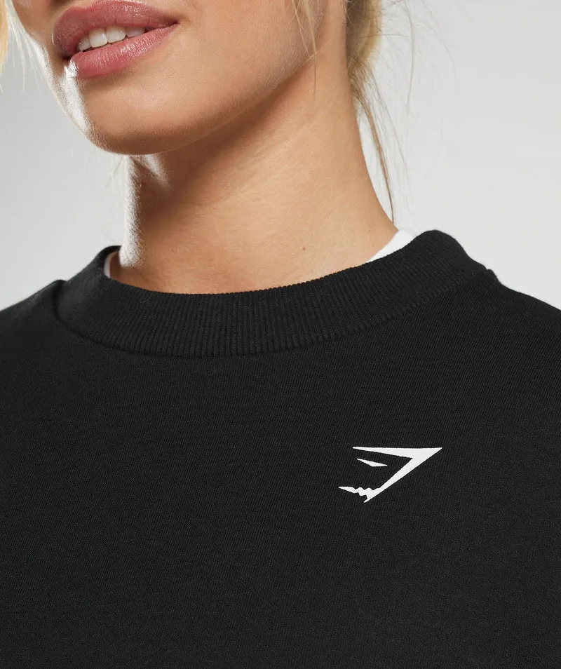Gymshark Shark Attack Oversized Sweatshirt - Black