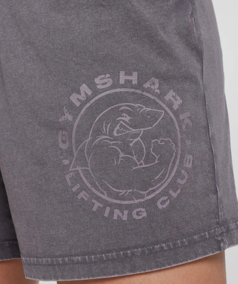 Gymshark Legacy Loose Shorts - Titanium Grey/Acid Wash