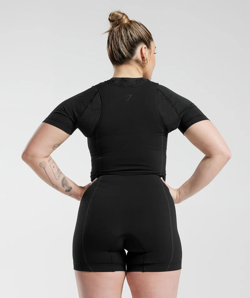 Gymshark Seamless Singlet - Black/Charcoal Grey