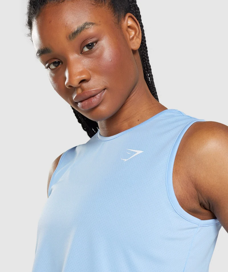 Gymshark Training Crop Tank - Moonstone Blue