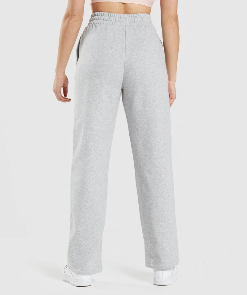 Gymshark Training Straight Leg Joggers - Light Grey Marl