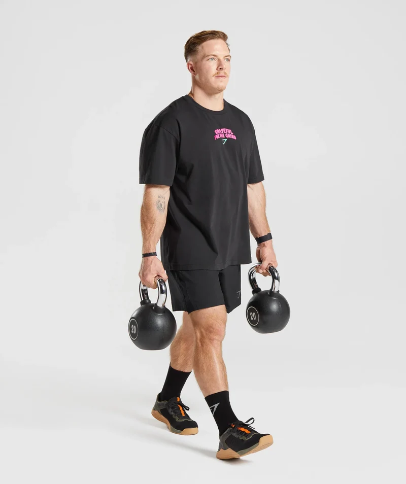 Gymshark Noah Ohlsen Oversized Sun T-Shirt - Black