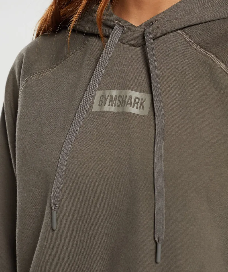 Gymshark Block Oversized Hoodie - Camo Brown