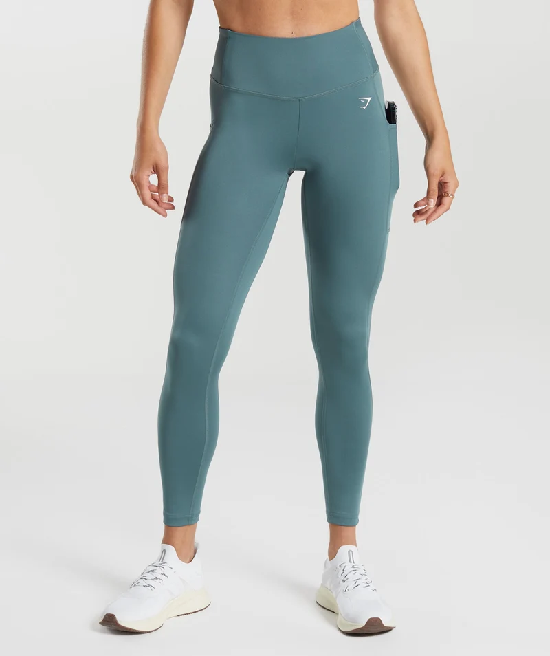 Gymshark Pocket Leggings - Denim Teal