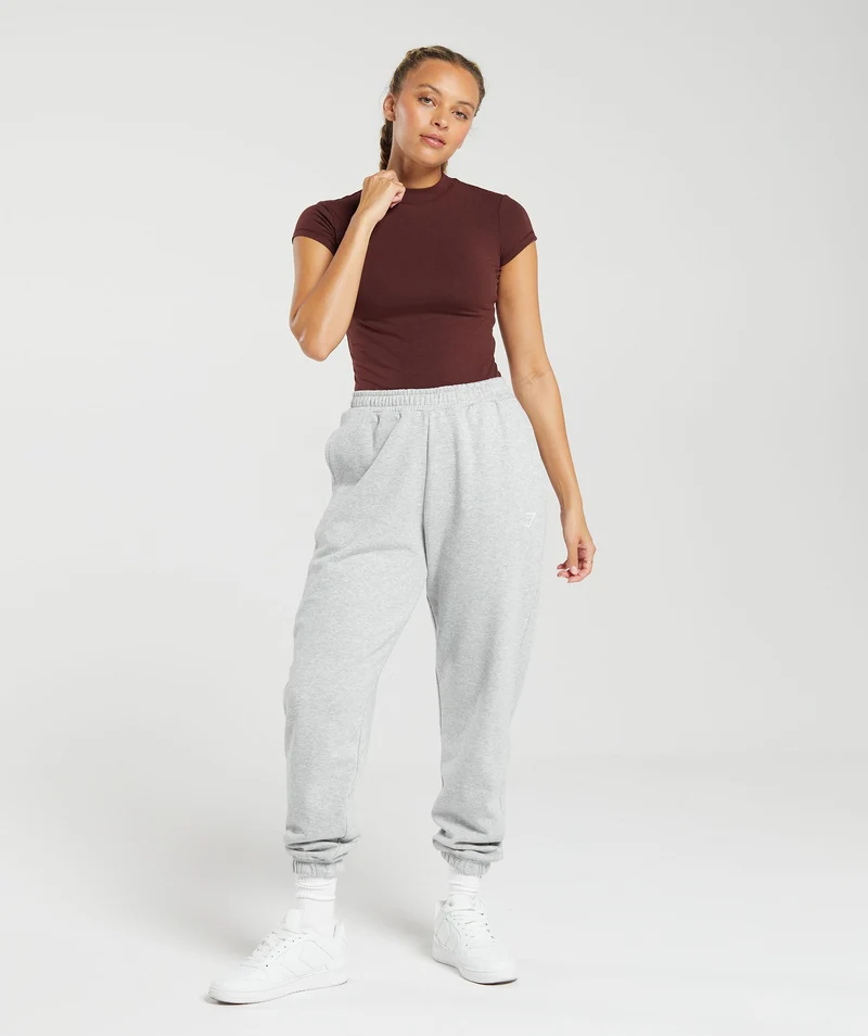 Gymshark Jersey Body Fit T-Shirt - Rich Maroon