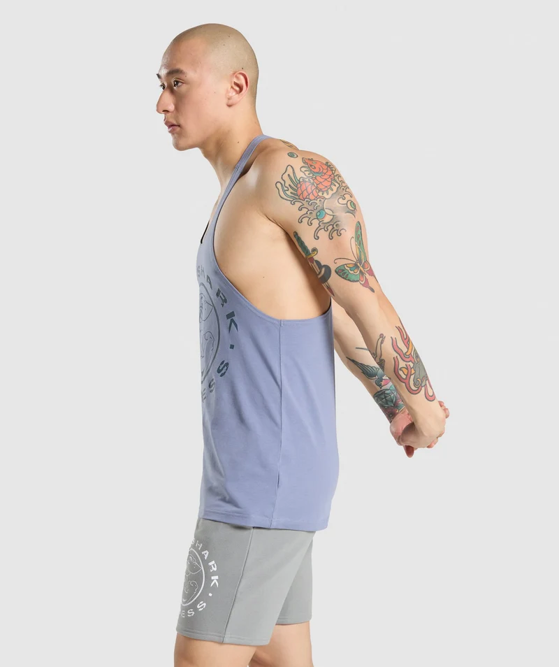 Gymshark Legacy Stringer - Light Blue