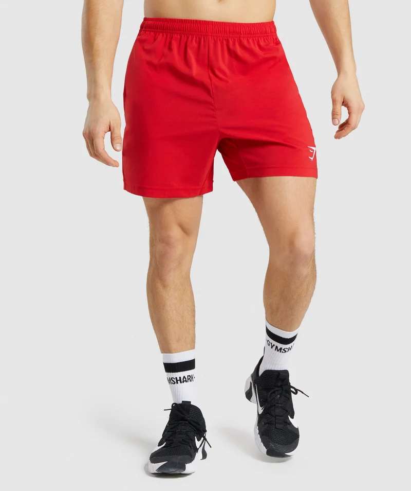 Gymshark Graphic Sport Shorts - Red