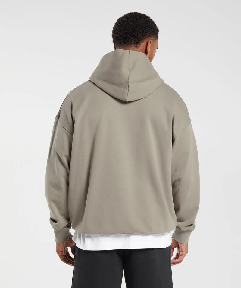 Gymshark Rest Day Essentials Hoodie - Linen Brown