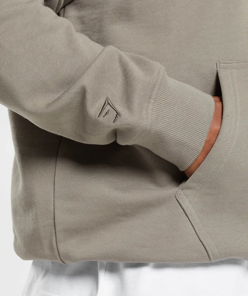Gymshark Rest Day Essentials Hoodie - Linen Brown