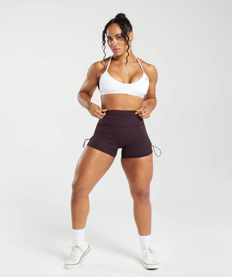 Gymshark Legacy Tight Shorts - Plum Brown