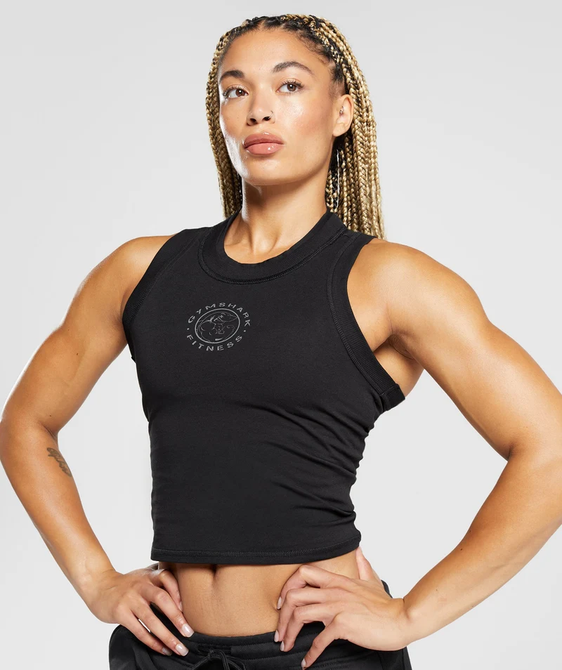 Gymshark Legacy Midi Tank - Black