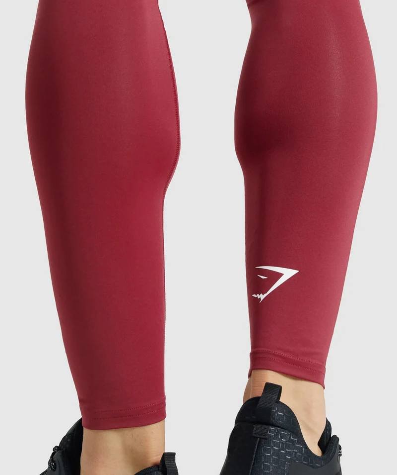Gymshark Element Baselayer Leggings - Burgundy