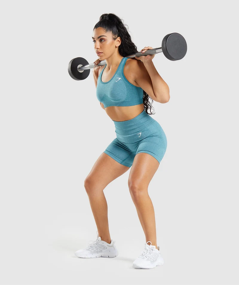 Gymshark Vital Sports Bra - Tahoe Teal Marl