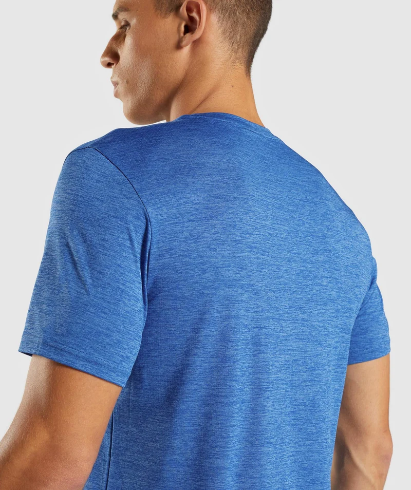 Gymshark Arrival Marl T-Shirt - Athletic Blue/Javelin Blue Marl