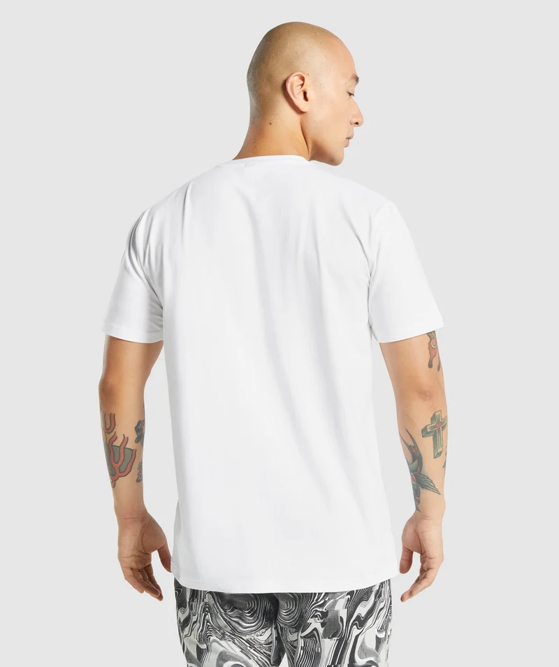 Gymshark Pre-Workout T-Shirt - White