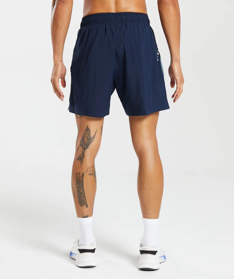 Gymshark Sport 7" Shorts - Navy/Denim Teal