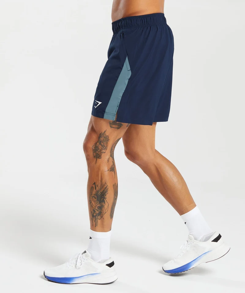 Gymshark Sport 7" Shorts - Navy/Denim Teal