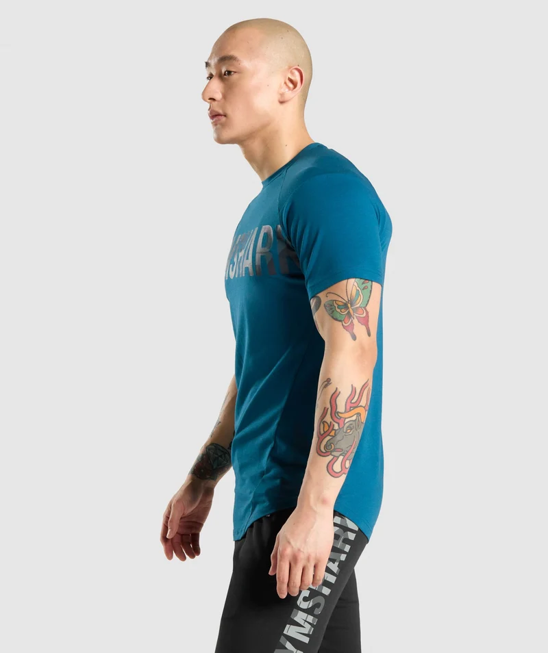 Gymshark Bold T-Shirt - Teal/Camo