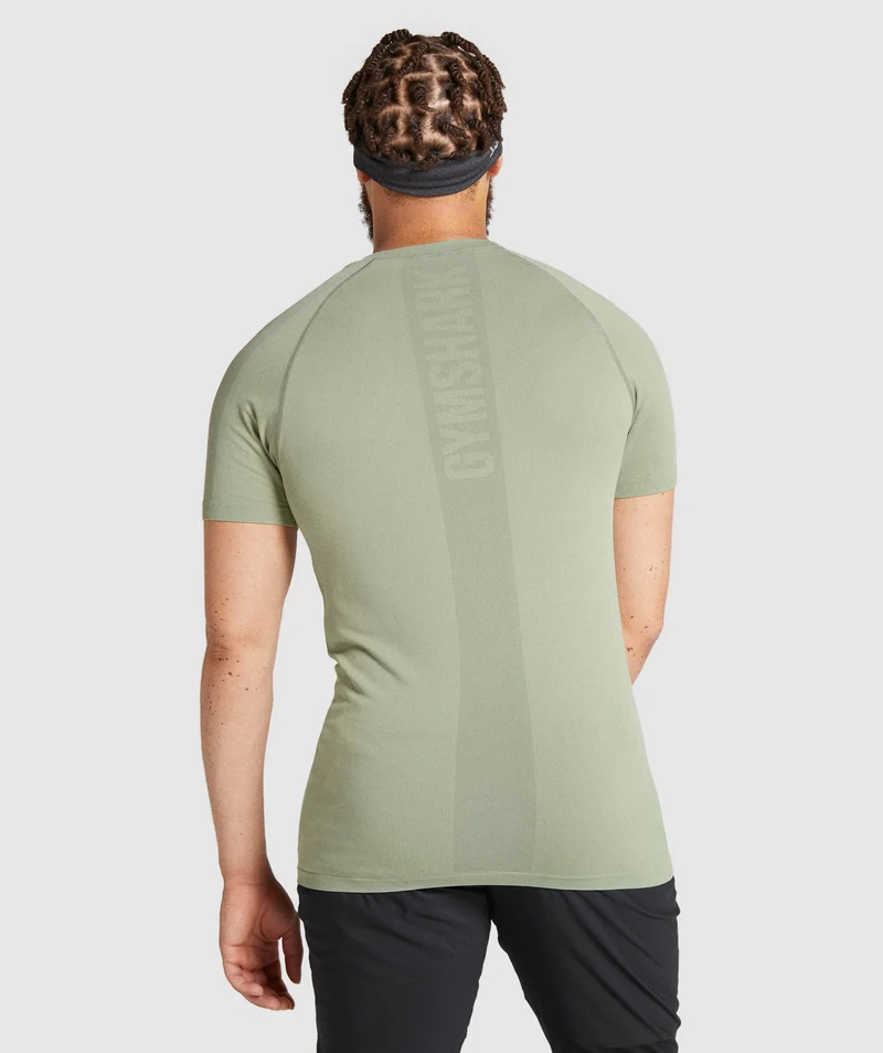 Gymshark Aspect Lightweight Seamless T-Shirt - Light Green