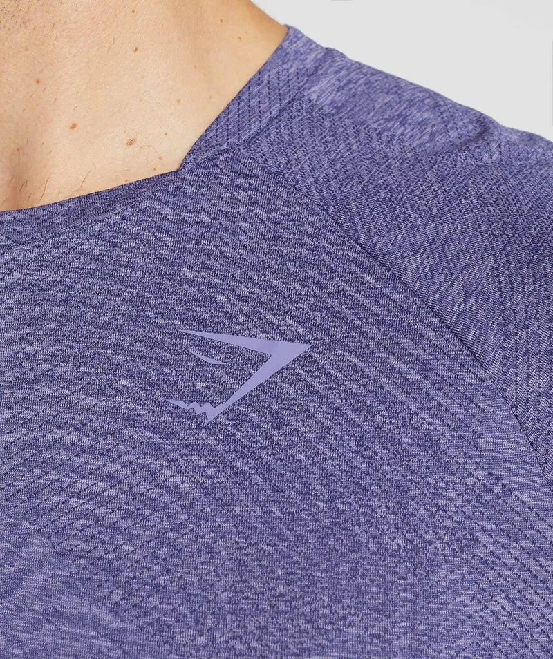 Gymshark Apex Long Sleeve T-Shirt - Neptune Purple/Velvet Purple