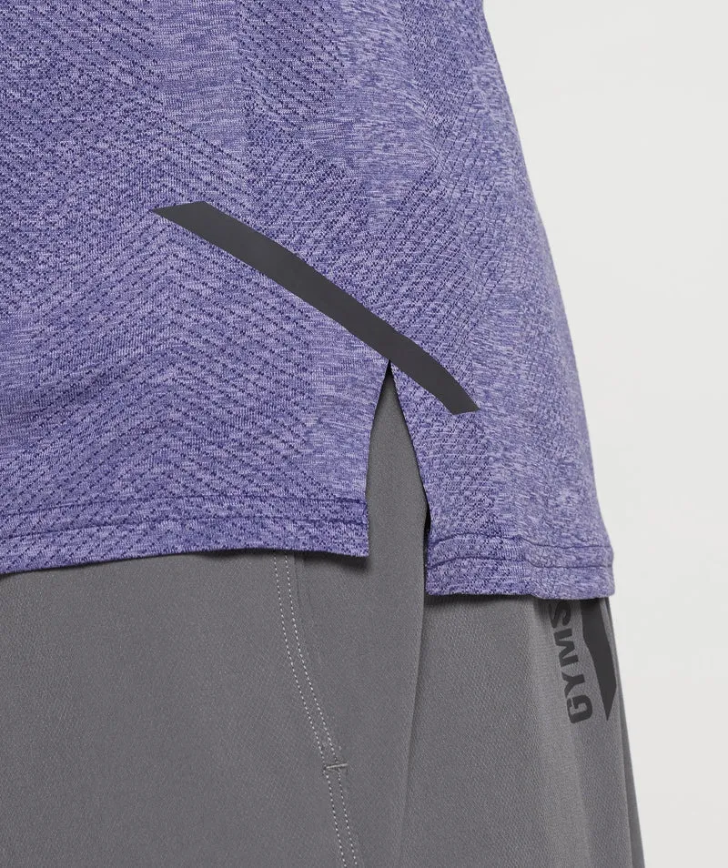 Gymshark Apex Long Sleeve T-Shirt - Neptune Purple/Velvet Purple
