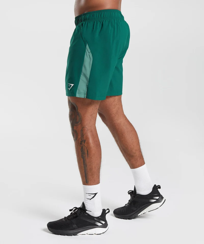 Gymshark Sport 7" Shorts - Woodland Green/Hoya Green